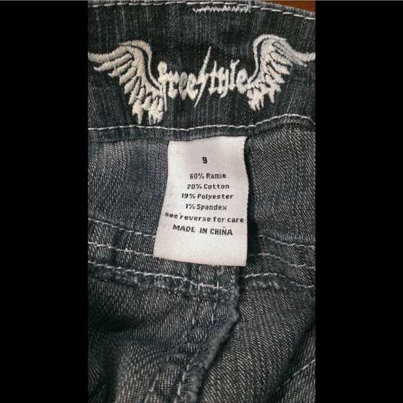 Freestyle Revolution Crop Jeans Juniors 9 JA32 - Picture 3 of 4